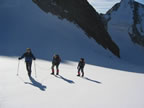 Traversée des Dômes de Miage : Montée au col des dômes