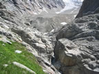 Bas du glacier de Trèatête