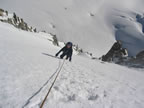Face nord de la Tour Ronde : pente supèrieure