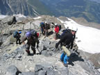 Montée au refuge du Gouter