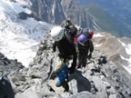 Montée au refuge du Gouter