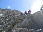 Montée au refuge du Gouter