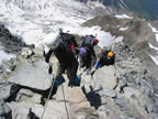 Montée au refuge du Gouter