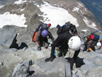 Montée au refuge du Gouter