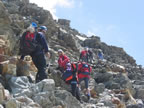 Montée au refuge du Gouter