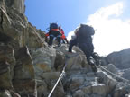 Montée au refuge du Gouter