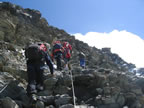 Montée au refuge du Gouter