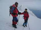 Descente du Dôme du Gouter