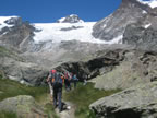 Montée au refuge Mezzalama, val d'Ayas
