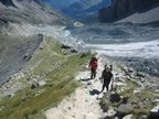 Glacier di Verra en montant à Lambronecca