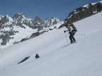 Raids dans les Ercins : glacier des Agneaux, refuge Adele Planchard