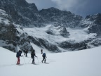 Raids dans les Ercins : glacier des Agneaux, refuge Adele Planchard