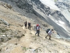 Montée au col Rosset