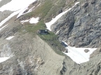 Tête de Valpelline depuis le refuge Aosta