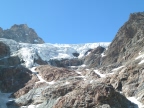 Tête de Valpelline depuis le refuge Aosta