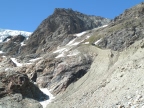Tête de Valpelline depuis le refuge Aosta