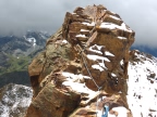 Arête d'accès au refuge Q. Sella