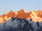  Täschhorn 44491 m, Dom 4545 m, Lenzspitze 4294 m, Nadelhorn 4327 m
