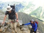 Montée à Mischabelhüttte