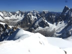Départ de l'arête Midi-Plan