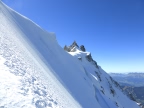 sur l'arête Midi-Plan