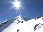 sur l'arête Midi-Plan