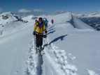 Arrivée au col des Chasseurs 