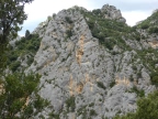 photo de parois des falaises des gorges du Verdon