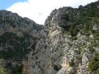 photo de parois des falaises des gorges du Verdon