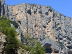 photo de parois des falaises des gorges du Verdon