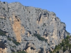 photo de parois des falaises des gorges du Verdon