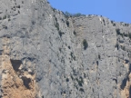 photo de parois des falaises des gorges du Verdon