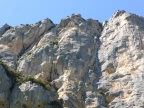 photo de parois des falaises des gorges du Verdon
