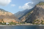 Crète : en ferry de Palechora à Chora Sfakion Sfakia