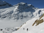 Dômes de Miage et glacier d'Armancette à skis avril 2014