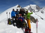 Dômes de Miage et glacier d'Armancette à skis avril 2014