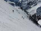 Dômes de Miage et glacier d'Armancette à skis avril 2014