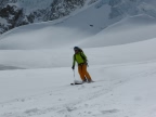 Ski alpinisme à l atraversée de la brèche Puiseux glacier du Mont Mallet