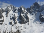 Ski alpinisme à l atraversée de la brèche Puiseux glacier du Mont Mallet