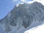 Ski alpinisme à l atraversée de la brèche Puiseux glacier du Mont Mallet