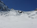 Ski alpinisme à l atraversée de la brèche Puiseux glacier du Mont Mallet