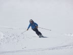 Ski alpinisme à l atraversée de la brèche Puiseux glacier du Mont Mallet